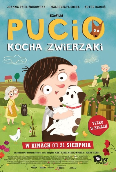 Plakat wydarzenia:  Pucio kocha zwierzaki, 2D, Dubbing 